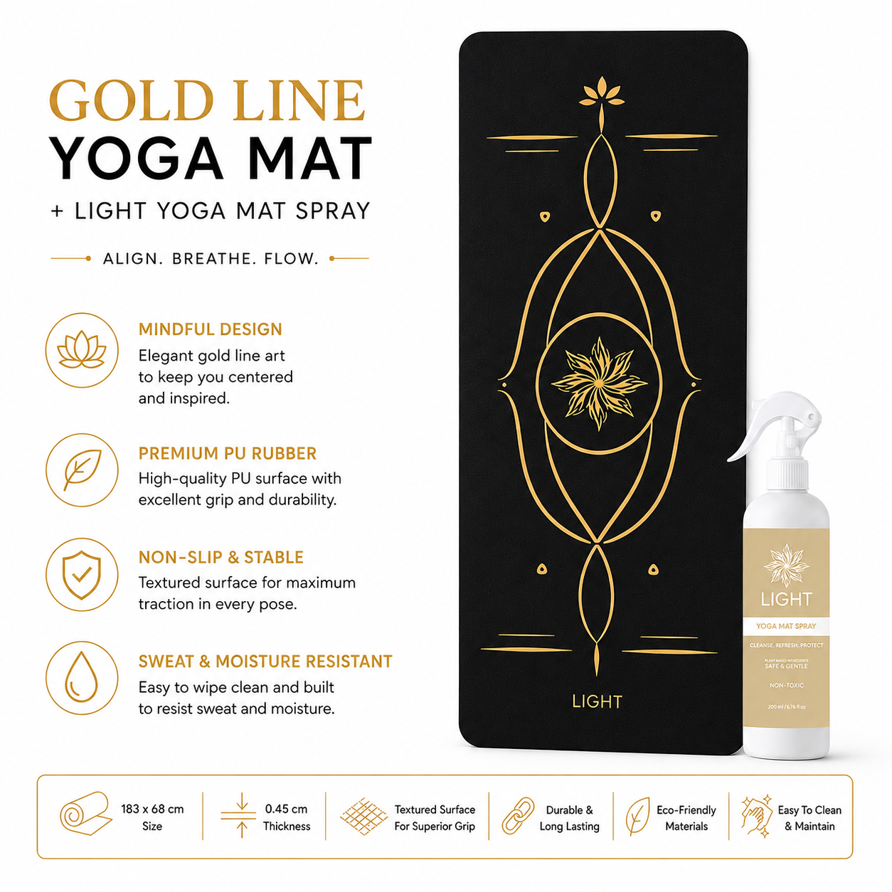 Gold line